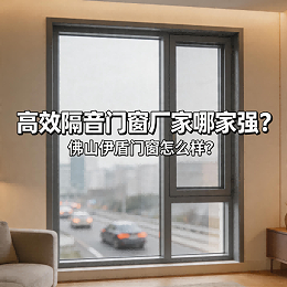 高效隔音门窗厂家哪家强？佛山伊盾门窗怎么样？
