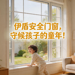 伊盾安全门窗，守候孩子的童年！
