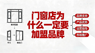 门窗店为什么一定要加盟品牌