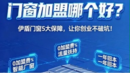 门窗加盟哪个好？伊盾门窗5大加盟保障，让你创业不踩坑！