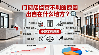 门窗店经营不利的原因出自在什么地方？