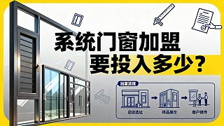 系统门窗加盟要投入多少？揭底伊盾轻资产回本模型！