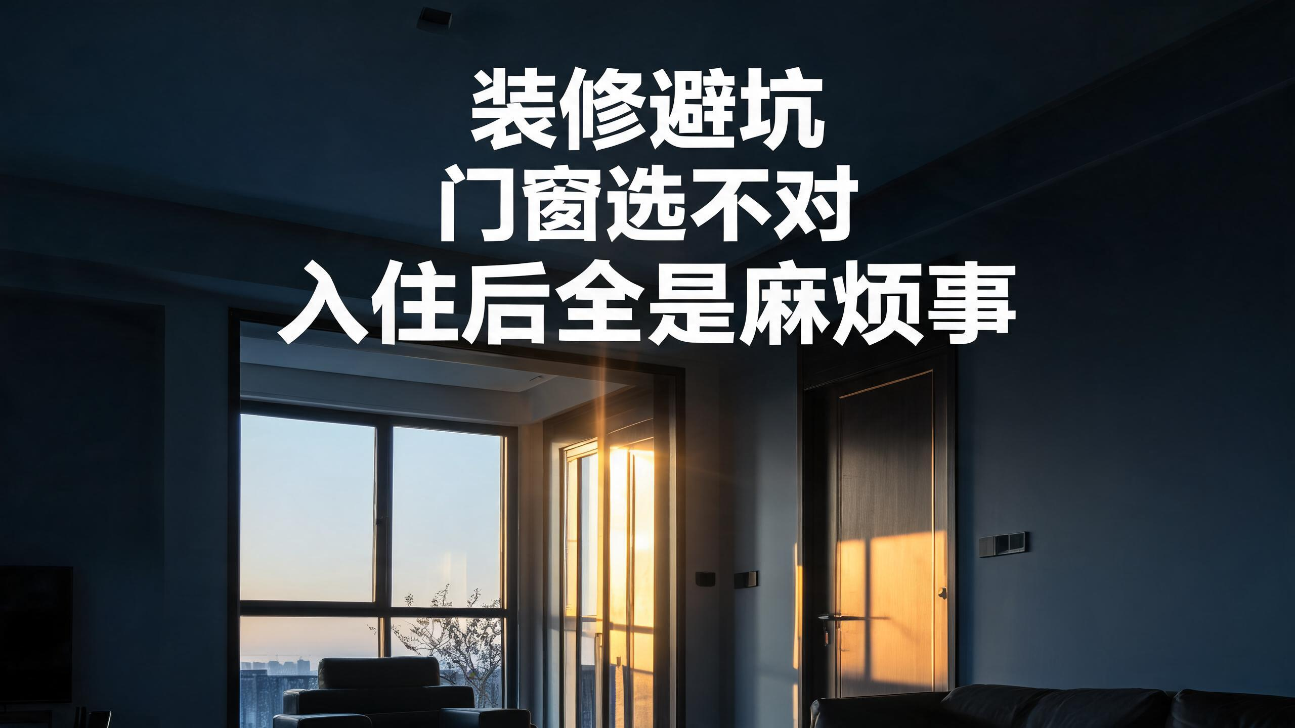 装修避坑：门窗选不对，入住后全是麻烦事