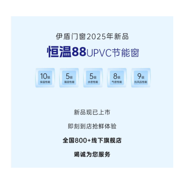 2025年新品 恒温88UPVC节能窗