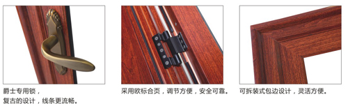 伊盾门窗平开门细节